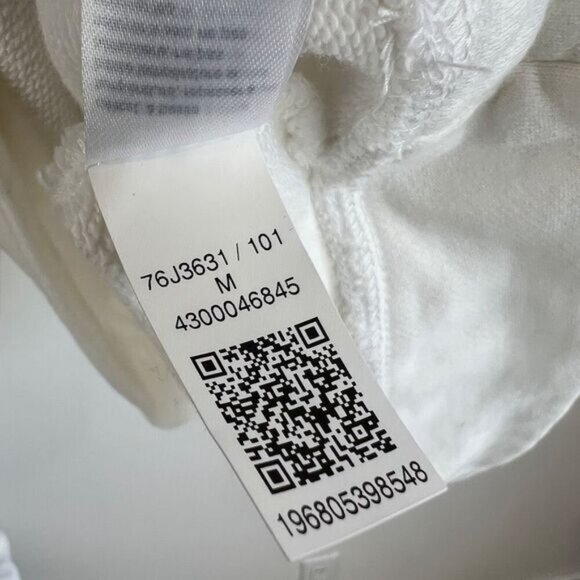 Tommy Hilfiger Women's Medium White Oversized 1/4 Zip Pullover Sweater Ring Zip - Picture 7 of 16